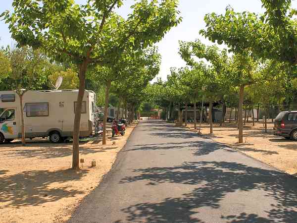 Electric optional gravel motorhome pitch