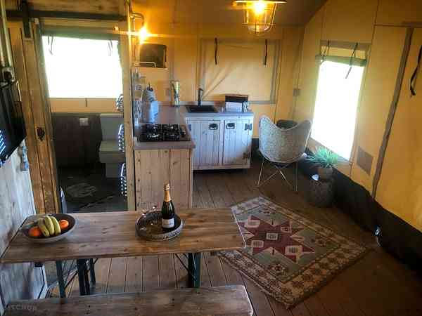 Safaritelt Semira 2 soverom (privat baderom)