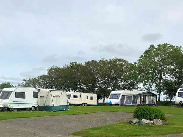 Powered gravel caravan site