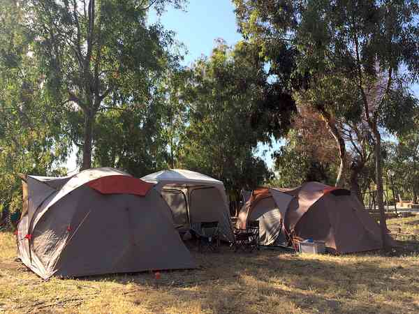 Electric mixed tent, trailer tent or touring caravan pitch