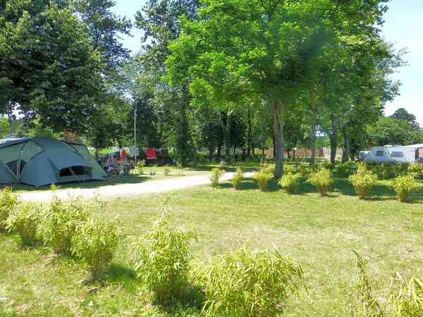 Parcela de césped con electricidad opcional