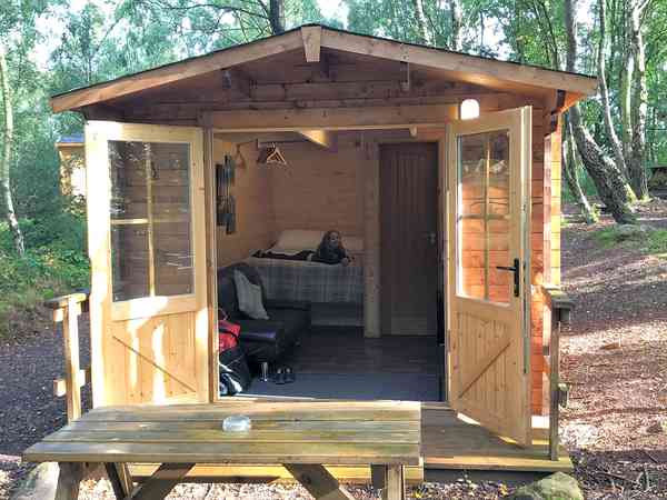 Bluebell camping pod