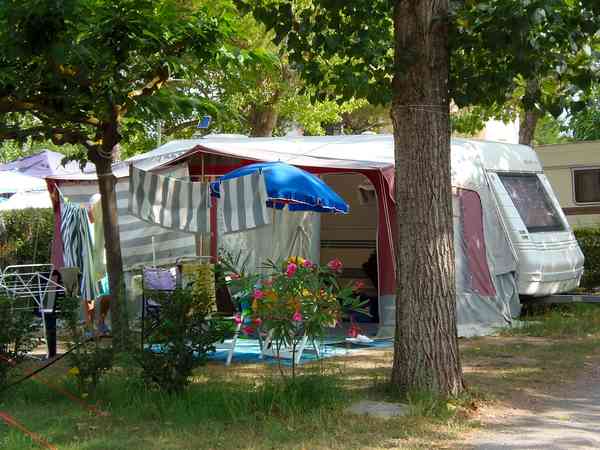 Emplacement sur herbe avec électricité optionnelle