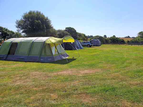 Electric grass tent pitch (2 adults and 2 children)