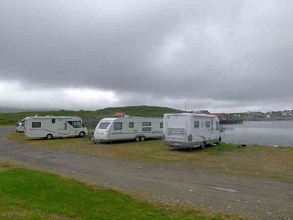 Electric grass and gravel touring pitch