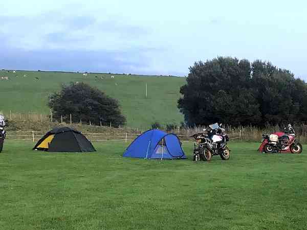 Primitive grass tent site (no cars)