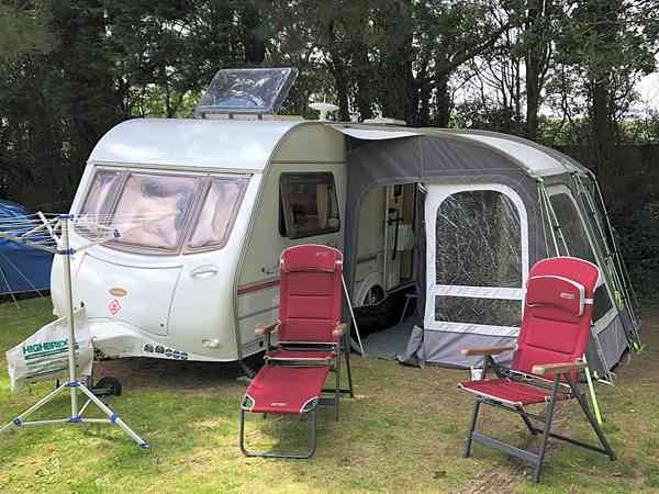 Power optional grass caravan site