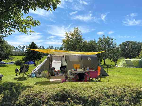 Non-electric grass tent pitch (five person)