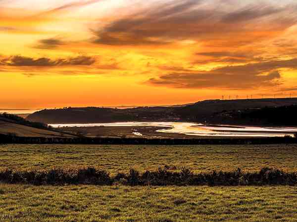 Stunning sunset on site Stunning sunset on site