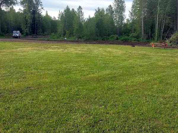 Primitive grass tent site