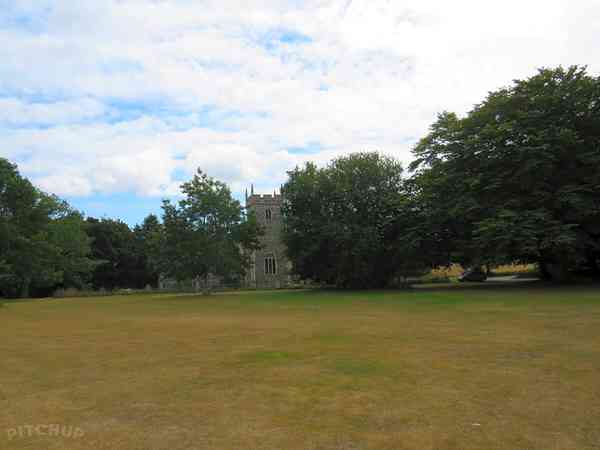 Non-electric grass tent pitch