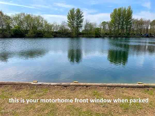 P1 non-electric grass motorhome pitch (lake view)