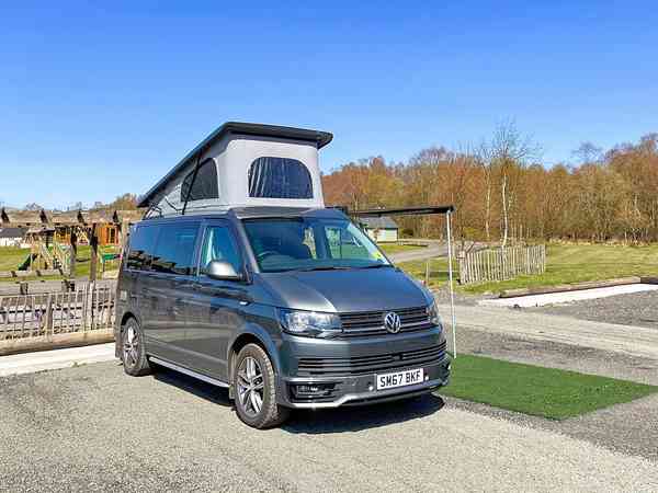 Fully-serviced hardstanding touring pitch