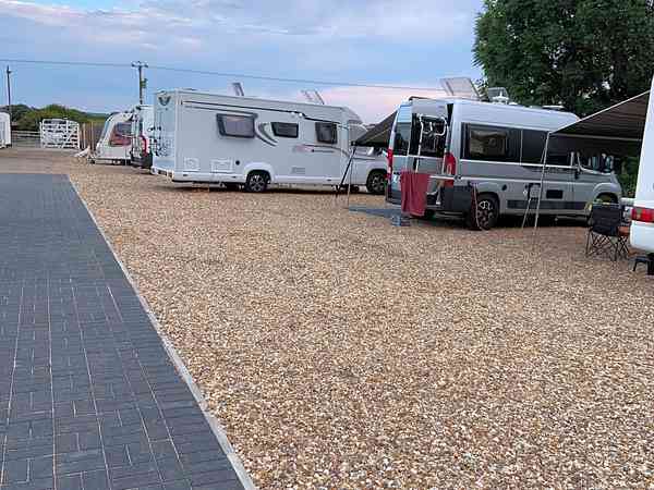 Powered gravel site