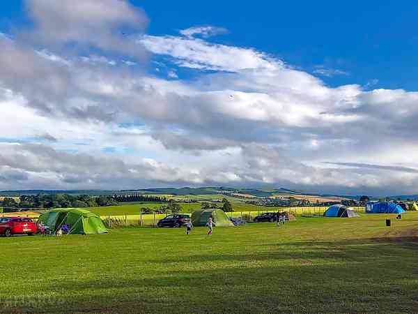 Non-electric grass tent pitch (six person)