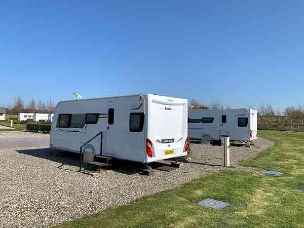 Fully-serviced hardstanding touring caravan pitch