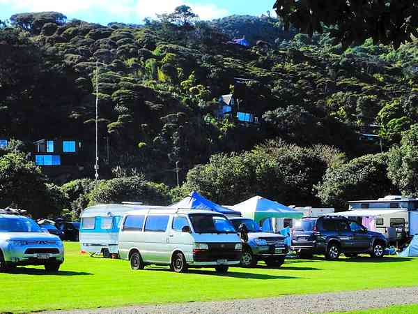 Electric grass and gravel touring pitch