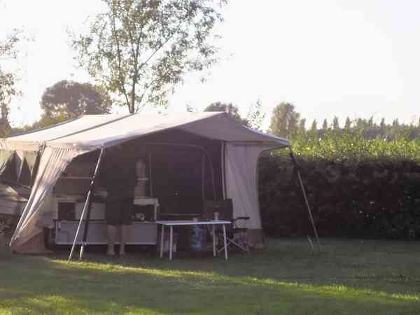 Trailer tent area Trailer tent area