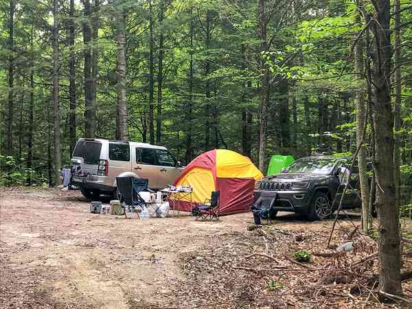 Meadow non-electric grass tent pitch