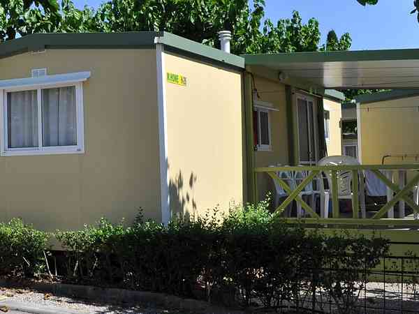 Outside the holiday home with a terrace Outside the holiday home with a terrace