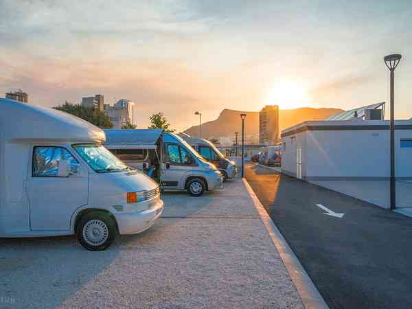 Electric gravel motorhome pitch (medium)