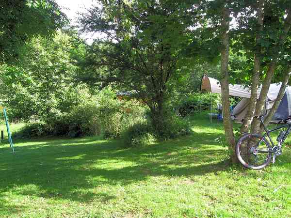 Electric optional grass tent pitch