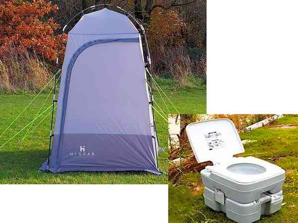 Toilet tent with cassette toilet Toilet tent with cassette toilet