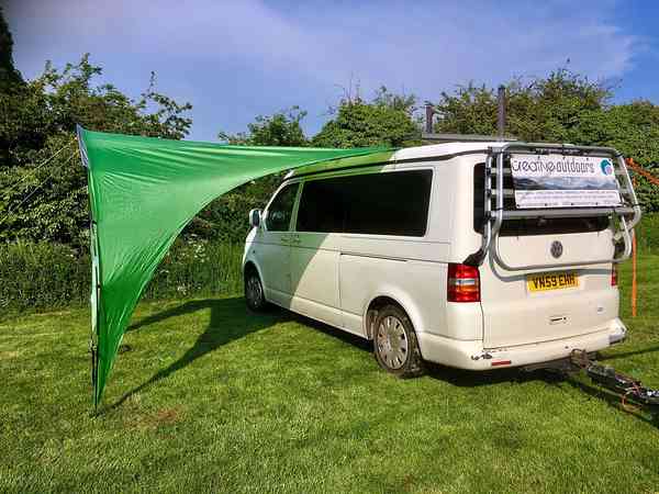 Campervan with awning Campervan with awning