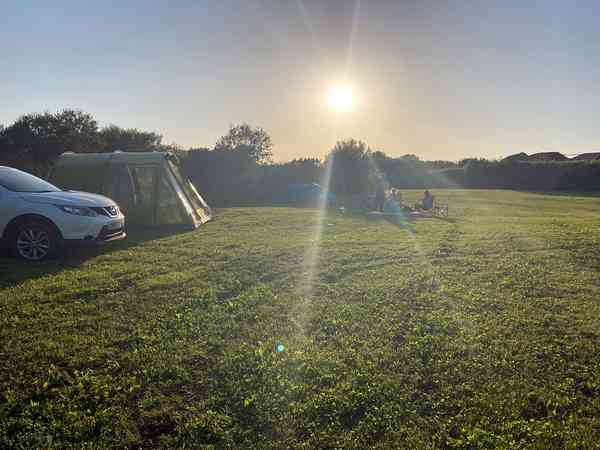 Non-electric grass and earth campervan pitch