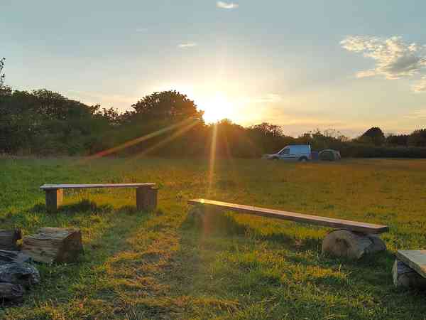 Mushroom Meadow non-electric grass tent or trailer tent pitch