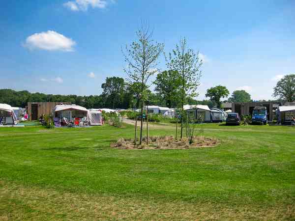 Electric grass touring caravan pitch