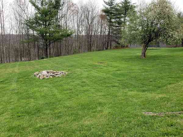 Primitive grass and earth tent site