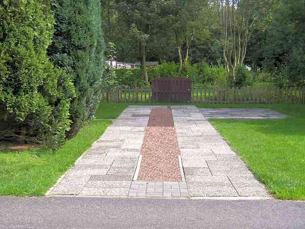 Fully-serviced gravel and earth motorhome pitch