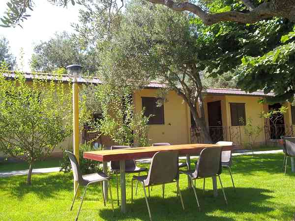 Garden with outdoor seating Garden with outdoor seating