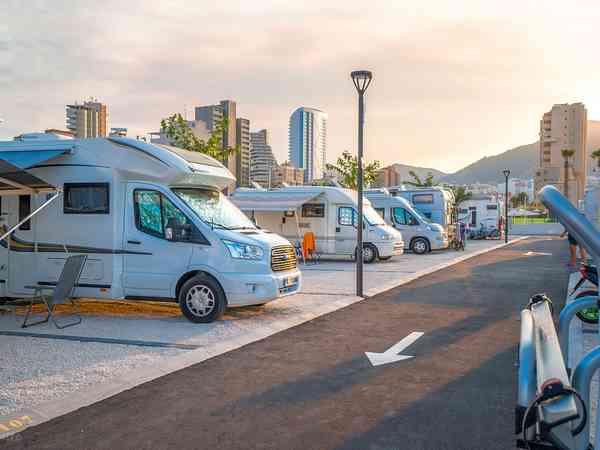 Fully-serviced gravel motorhome site (medium)