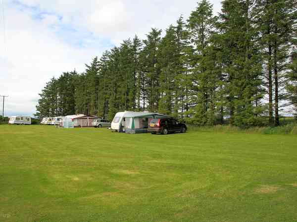 Electric grass touring caravan pitch