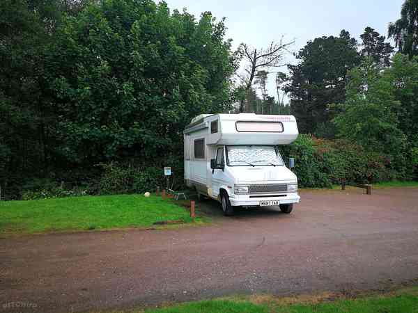Electric hardstanding touring pitch (small)