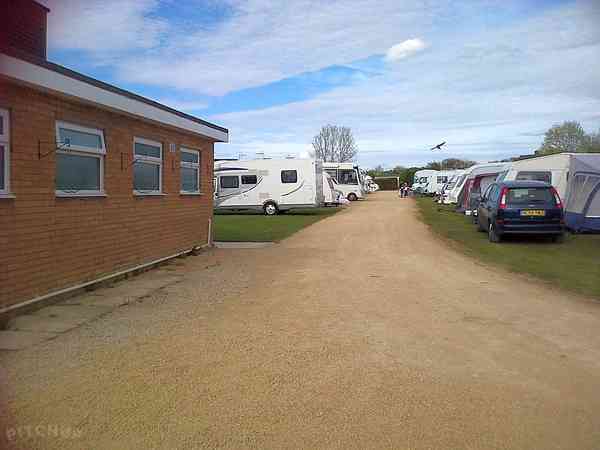 Unpowered concrete slab caravan site