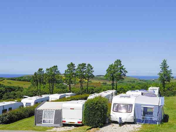 Electric grass and gravel touring pitch