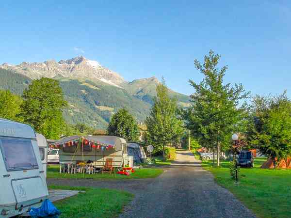 Power optional grass tent or trailer tent site