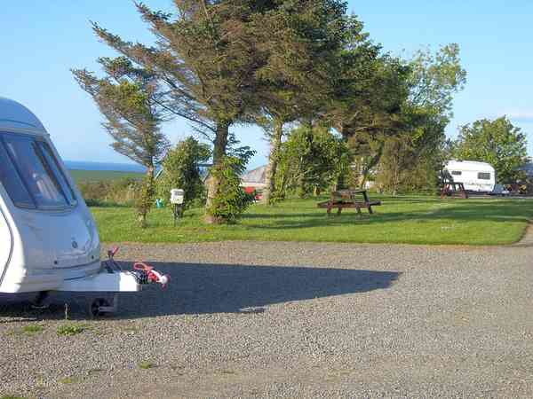 Electric hardstanding and grass pitch