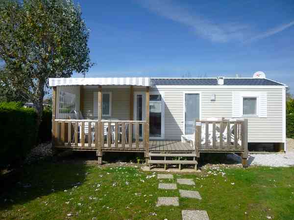 Exterior of the static caravan Exterior of the static caravan