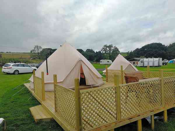 Bell Tent with private outside decking area! Bell Tent with private outside decking area!