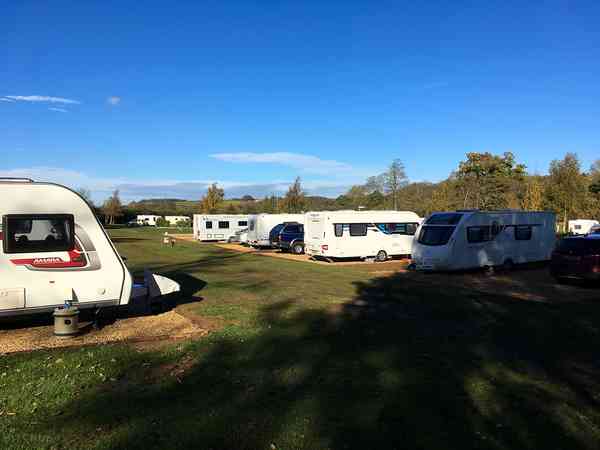 Fully-serviced concrete slab motorhome site