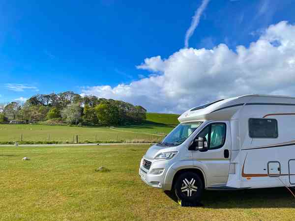 All-season electric grass tent or motorhome pitch