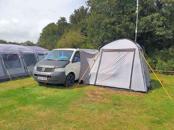 Electric grass touring pitch