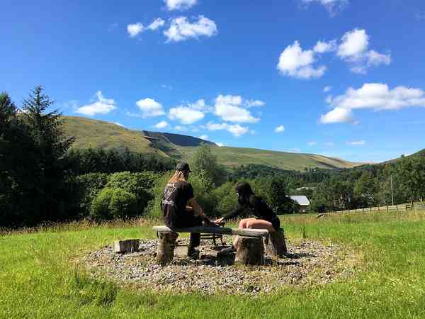 The View non-electric hardstanding and grass tent or campervan pitch (secluded)