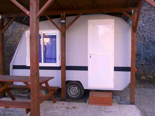 campingvogn på pladsen (Ikke eget toilet/bad)