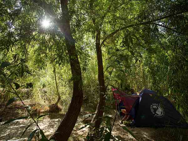 Parcel·la de terra sense electricitat per a tenda de campanya