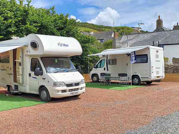 Electric optional gravel motorhome pitch